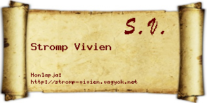 Stromp Vivien névjegykártya