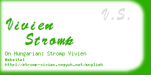 vivien stromp business card